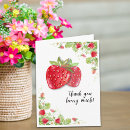 Search for berry much thank you cards Red