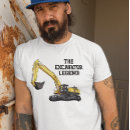 Search for funny excavator tshirts Dad