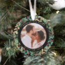 Search for red and black christmas tree decorations Mr and mrs