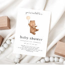 Search for brown baby shower invitations Balloon