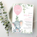 Search for pink elephant invitations Spring summer fall winter