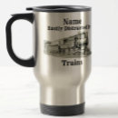Search for funny railroad mugs Steam train
