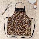 Search for black cat aprons Leopard