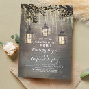 Search for lamp light invitations Rustic