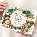 Search for twins 2nd birthday invitations Safari
