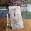Search for monograms table cards Minimal