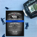 Search for police badge invitations Thin blue line