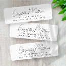 Search for engagement return address labels Black and white