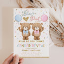 Search for bears gender reveal invitations For her