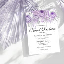Search for lavender sweet 16 invitations Elegant