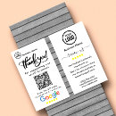 Search for review business cards Scannable qr code