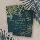 Search for modern beach wedding invitations Palm