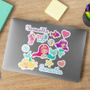 Search for fun fish stickers Mermaid