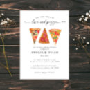 Search for pizza rehearsal dinner invitations Watercolor