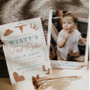 Search for cowboy 1st birthday invitations Terracotta