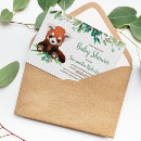 Search for cute red panda invitations Watercolor