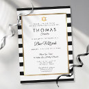 Search for black bar bat mitzvah invitations Modern