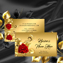 Search for red rose business cards Elegant