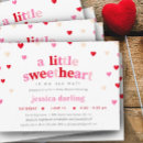 Search for red baby girl shower invitations Hearts