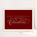 Search for merry christmas posters Red