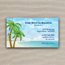 Search for tropical beach business cards Palm trees