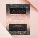 Search for black glitter business cards Rose gold