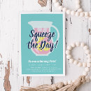 Search for lemonade birthday invitations Squeeze the day