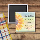 Search for sunflower save the date magnets Rustic