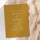 Search for ochre invitations Elegant