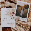 Search for rust save the date postcards Pampas grass