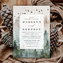 Search for mountain scene wedding invitations Winter scenery  woodland mountains