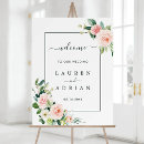 Search for pink wedding signs Watercolor floral