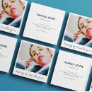 Search for makeup artist business cards Black and white