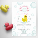 Search for rubber duck baby shower invitations Bubbles