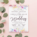 Search for multicolor wedding invitations Watercolor flowers