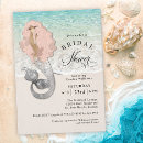Search for mermaid bridal shower invitations Beach