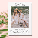 Search for black and white bridesmaid cards Best friend