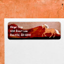 Search for mustang horse return address labels Pony