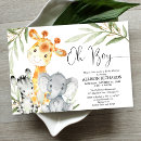 Search for oh safari baby boy shower invitations Zoo animals