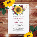 Search for sunflower burgundy rose invitations Sunflowers