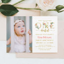 Search for onederful girl birthday invitations Floral