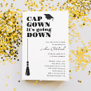 Search for cap graduation invitations White