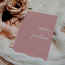 Search for dusty pink wedding invitations Minimalist