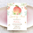 Search for sweet as a peach birthday invitations Our little peach