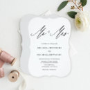 Search for mr and mrs wedding invitations Calligraphy