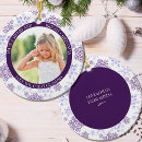 Search for purple christmas tree decorations snowflake