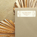 Search for gold ivory return address labels Vintage