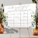 Search for baby shower calendar posters Greenery