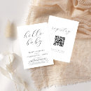Search for qr code baby shower invitations Elegant