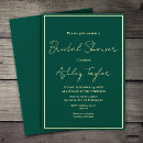 Search for green and gold bridal shower invitations Script